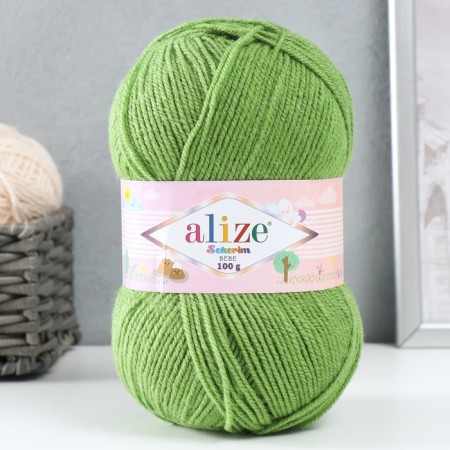 Yarn "Sekerim Bebe" 100% acrylic 320m/100g (210 green)