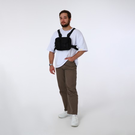 Babberry bag with lightning, 2 external pockets, black color-7