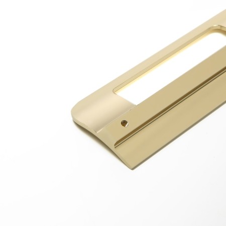 Furniture bracket RS1402, M/O = 128, Satin gold color-3