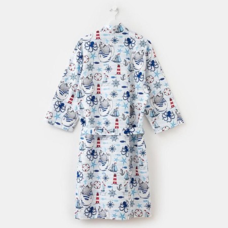 Harebell dress "Captain" sleeve 3/4, size 46-48, waffle 200g/m2, 100% cotton-5