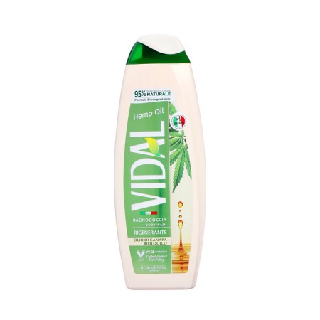 Shower gel Vidal with hemp oil, 500 ml