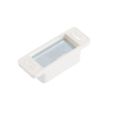 Magnet furniture tundra M001W, 41x13 mm, small, white color, 1 pc.-1