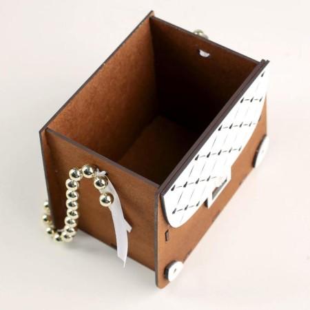 Wooden Kashpo 15.5x10x12 cm "Suma", wet-white-2