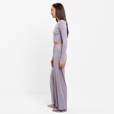 Female set (longshit, trousers) minku: Home Collection Color gray, size 46-1