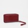 Women's wallet with a zipper, with a pen, red color