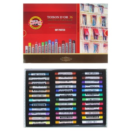 Pastel dry art 36 colors, Koh-I-Noor Toison D`or 8515/36