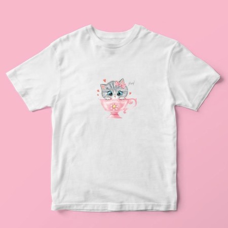 Thermonacle for decorating textile products Children's "Miau!", 14 x 14 cm-4