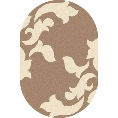 Oval Merinos Platinum carpet, size 150x230 cm, color Cream-d.beige