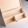 Gift box 34 × 21.5 × 10.5 cm is wooden, with a closing lid, without painting