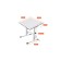 Polini Kids Simple M1 75 x 55 cm growing transformer desktop, white/pink color