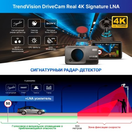 DVR Trendvision Drivecam Real 4K Signature LNA-1