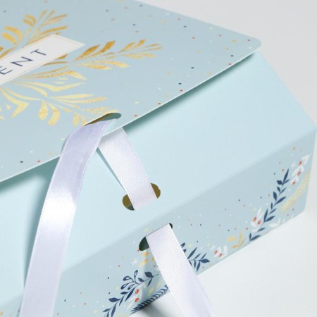Folding Gift Box "New Year", 20 x 18 x 5 cm, New Year-3