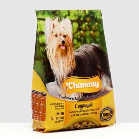 Dry feed Chammy for dogs of small breeds, chicken, 600 g-4