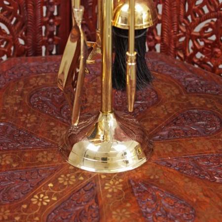 Fireplane set "Imperial" brass (5 objects) 48x11x11 cm-1