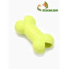 Игрушка жевательная "Кость малая", TPR, 8,5 см, салатовая