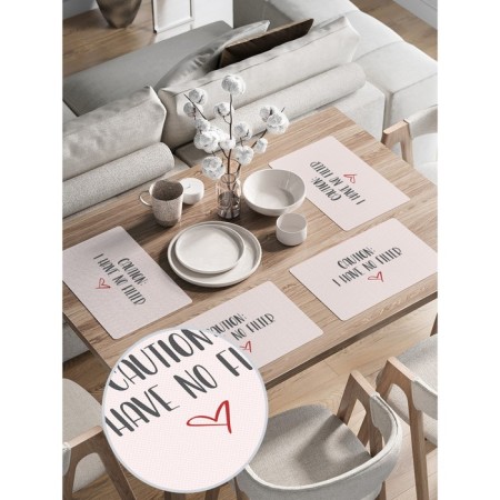 A set of napkins for setting the table “without filters”, rectangular, rounded edges, size 30x46 cm, 4 pcs-1