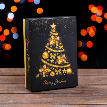 Gift box team "Christmas tree", 21 x 15 x 5.7 cm