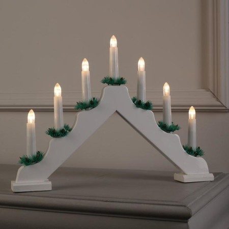 LED figure "Christmas hill" 39 × 29 × 4.5 cm, wood, 220 V, glow warm white