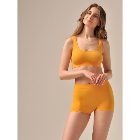 Top female Top Spalla Larga, size S, mango color-1