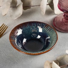 Piro ceramic bowl, 120 ml, 12 × 4.5 cm, green color