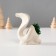 Souvenir "Cobra" with moss white 5x6.5x8 cm (moss green stabil)