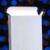 Gift box for chocolate tiles, with a window, silver, 17 x 8 x 1.4 cm