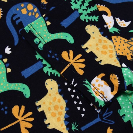 Set for a boy home (T -shirt/shorts) "dinosaurs", blue color, height 122-2