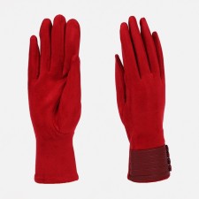 Gloves are female, dimensionless, without insulation, red color