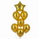 Bouquet of balls “Happy Birthday, Star”, latex, foil, set: 7 pcs., Mix