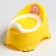 Pot children's anti-slip "Baby-compot" with a lid, a removable bowl, color yellow