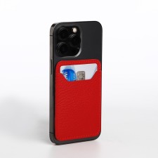 Cartholder on the phone Textura, Fleet's skin, Red color
