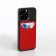 Cartholder on the phone Textura, Fleet's skin, Red color