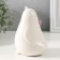 Souvenir ceramics "White bird with a lilac flower" 8.7x7.6x11.6 cm