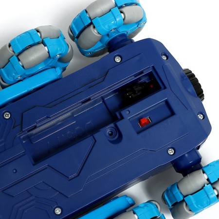 Radio controlled machine "Trick", smoke, with a battery, blue color-8