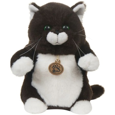 Soft toy "Cat Fat", color bitter chocolate, 20 cm AT365258