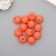 Busina silicone "Round" orange marshmallow d = 1.2 cm