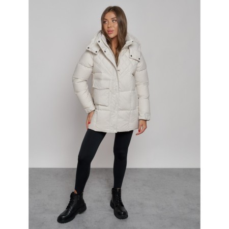 Winter jacket, size 50, beige color-10