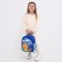 Baby backpack on lightning, 3 outer pockets, blue color