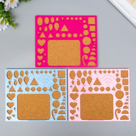 Quilling ruler plastic, micx 21.5x18.5x0.7 cm-3