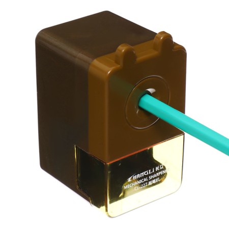 Mechanical sharpener with container classic gold-10