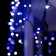 Garland "fringe" 4 × 0.6 m, IP44, dark thread, 180 LED, white-blue glow, flashing, 220 V