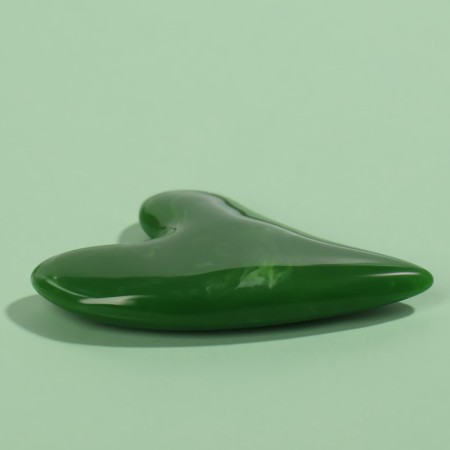 Guasha massage "Bird", 5.7 × 8 cm, green color-3