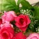 Bouquet "Rose with white flowers" 30 cm d-3 cm, mix