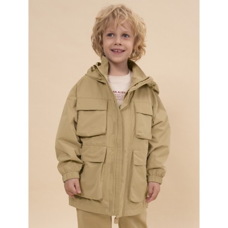 Windbreaker for boys, height 110 cm, sandy color