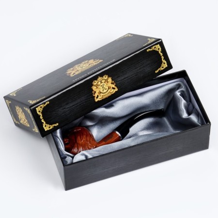 Tobacco smoking pipe "Commander", classic, L-14 cm, d-2 cm-3