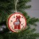 Christmas tree toy "Happy New Year", from batteries, glow of warm white