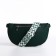 Bag Cross-Bodi with a zipper, green color