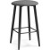 Haric Gangtock chair Graphite Metal/velor, black/gray 38x38x62 cm