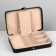Organizer for jewelry "Portable box", 8 stripes, 4 places, 14 × 21 × 4.5 cm, black color is black