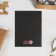 A postcard on the black craft "We need everything", 12 x 16 cm, New Year